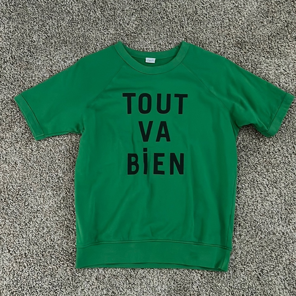 Clare V. Short Sleeve Sweatshirt